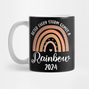 Rainbow Baby Pregnancy Announcement 2024 Mug